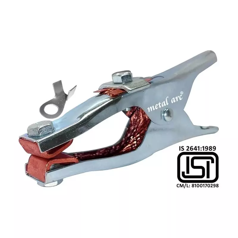 Metal Arc Heavy Duty Professional Crocodile Earth Clamp ISI Marked for Welding and Holding Purpose 400 A, ECMZ302W