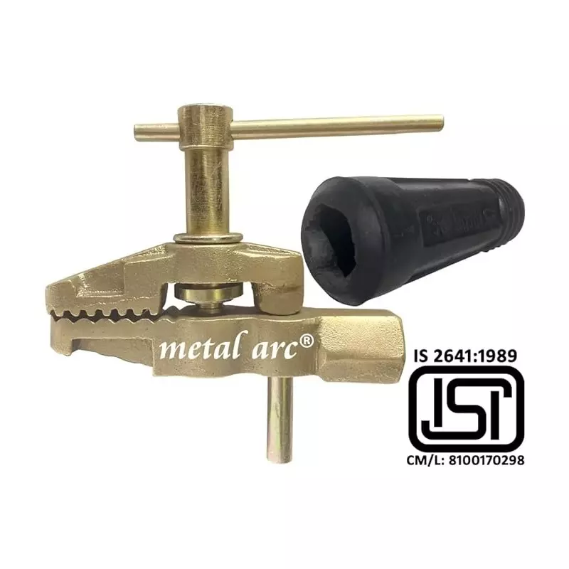 Metal Arc Heavy Duty Clamp Down Crocodile Jaw Manual Welding Earth Clamp ISI Marked for Welding and Holding Purpose 600 A, ST1BB7Bi