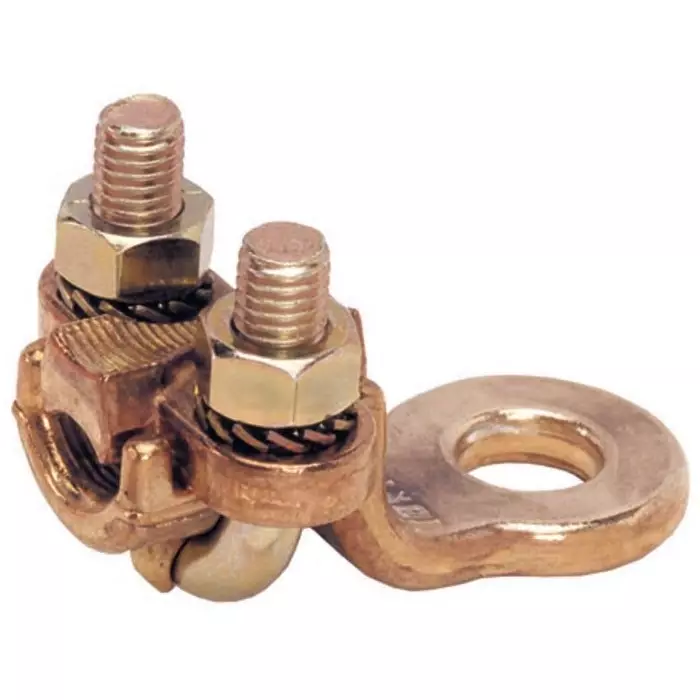 MECATRACTION Brass Earth Clamp 30 mm, 1BR1430 (Pack of 10)