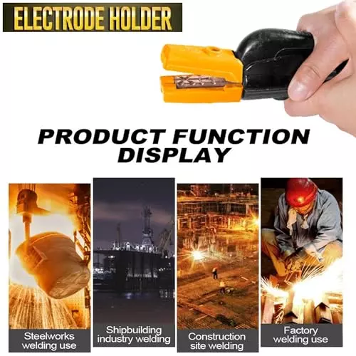 Malfah Enterprises Electrode Clamp Holder One-Handed Brass & Copper 1000 A Current Rating for MMA Welding Machines, MFN (1000 A)