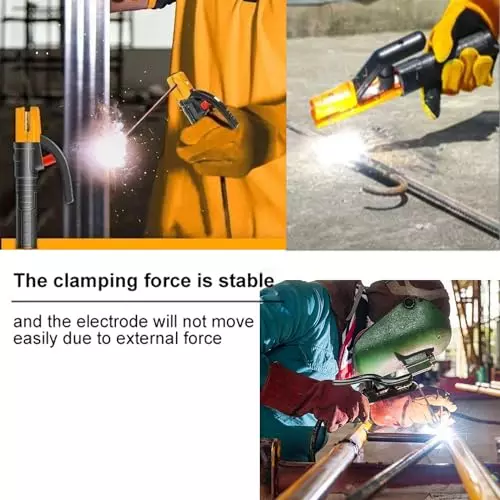 Malfah Enterprises Electrode Clamp Holder One-Handed Brass & Copper 800 A Current Rating for MMA Welding Machines, MFN (800 A)