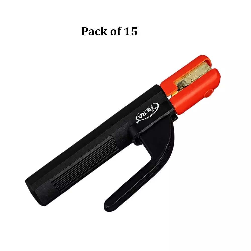 weld-micra-welding-electrode-holder-plastic-copper-1000-amp-current-capacity-red-black-for-industrial-use-max-copper-pack-of-15-pcs