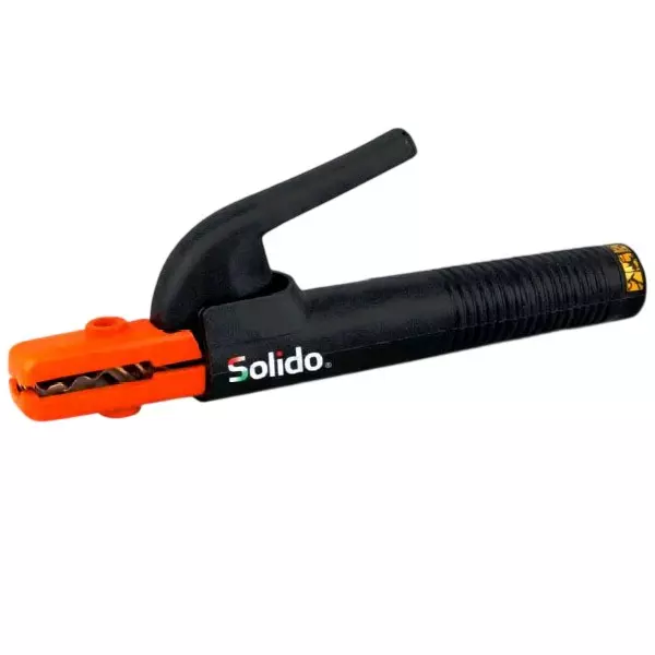 Solido by L&T Electrode Holder 35 sq mm Cable Diameter Polyamida Handle Material Screw Type Holder Class A Insulation, MaxGrip 400