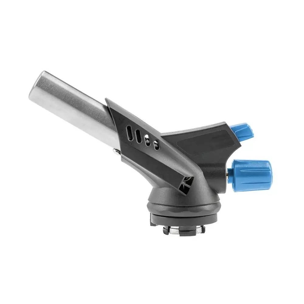Hogert Technik Gas Blow Torch with Piezoelectric Ignition, Flame Adjustment Knob and 1.0 kW Power, HT2C505