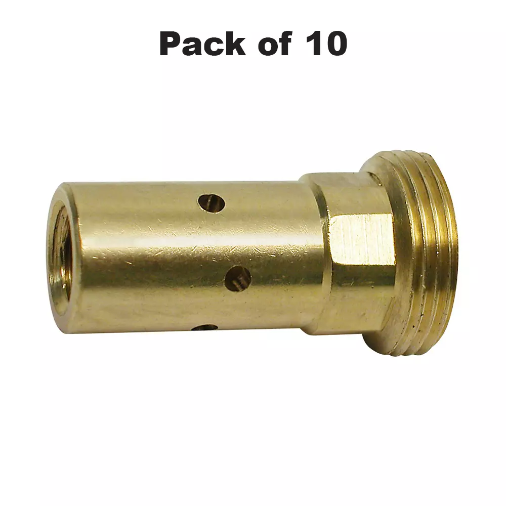 APS Contact Tip Adapter M8-M16x1 x 25 mm, Metal Body for Welding Torch, SC5001 (Pack of 10)