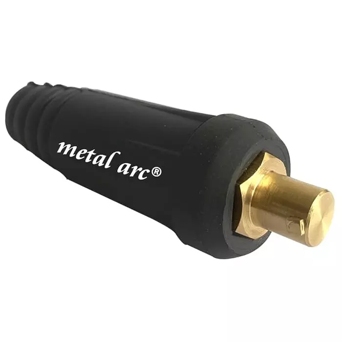 Metal Arc Male Welding Cable Connector Brass Golden 400 A for Welding, Earthing & Grounding Use, BREJ4M