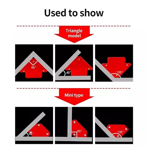 Schrodinger15 Welding Positioner Holder Locator Metal Red, SCHRO111063 (Pack of 6 pcs)