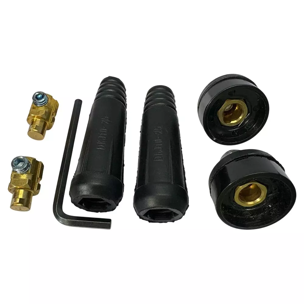 SHIV ALASKA Welding Cable Connector 35 - 50 mm Size Male & Female with Alignment Key for Inverter Welding Machine