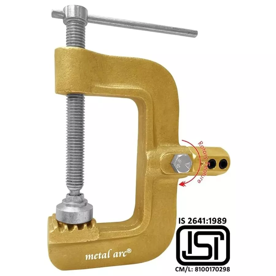 Metal Arc Heavy Duty Rotary Professional C Type Welding Clamp ISI Marked ST4 Series 1000 A, ST4B8R
