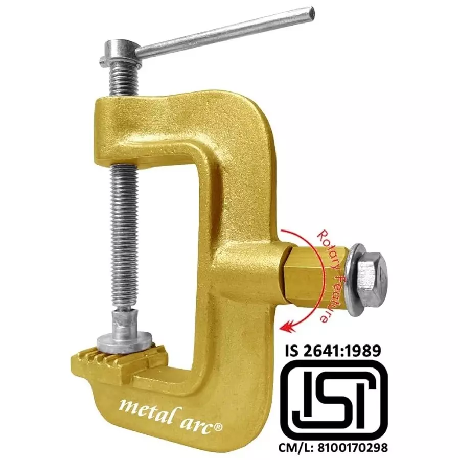 Metal Arc Heavy Duty Rotary Professional C Type Welding Clamp ISI Marked ST4 Series 1000 A, ST4B8RL