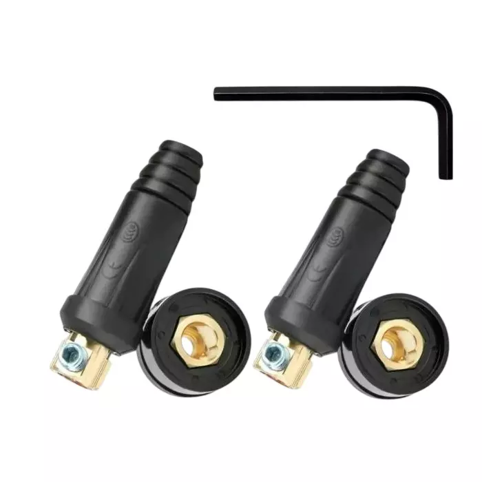 SHIV ALASKA Welding Cable Connector 10–25 mm size Male Female for Welding Machine