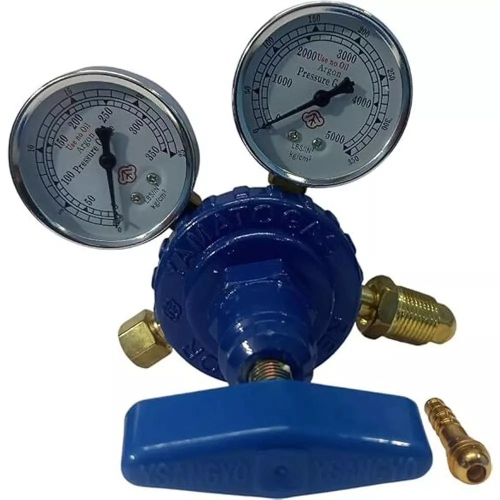 shiv-alaska-double-laser-argon-regulator-double-gauge-brass-for-laser-welding-machine-yr-16