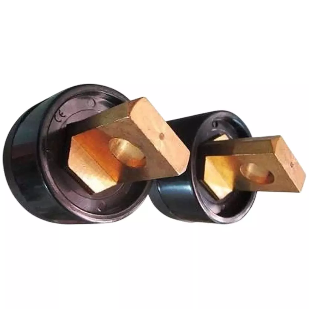 SHIV ALASKA 35-50 Connectcor Stud Brass for Inverter Welding Machine (Pack of 2)