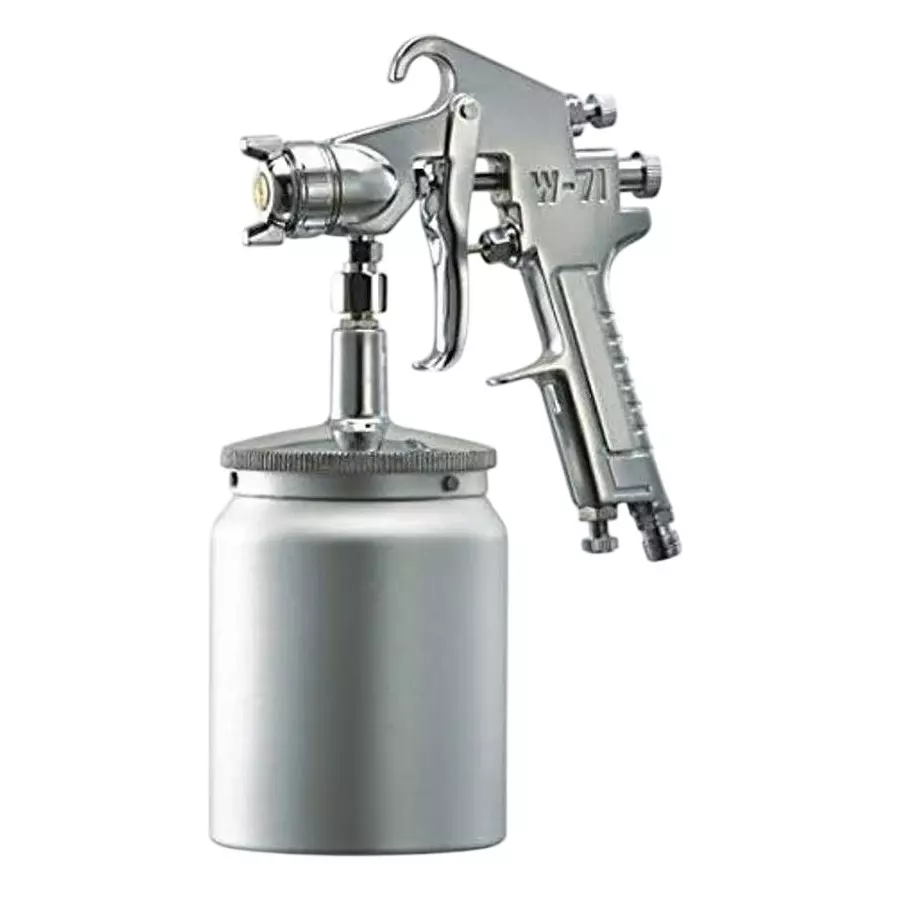 SHIV ALASKA Suction Feed Paint Spray Gun 600 ml Reservoir Capacity, 300 LPM 1.5 mm Maximum Tip Size
