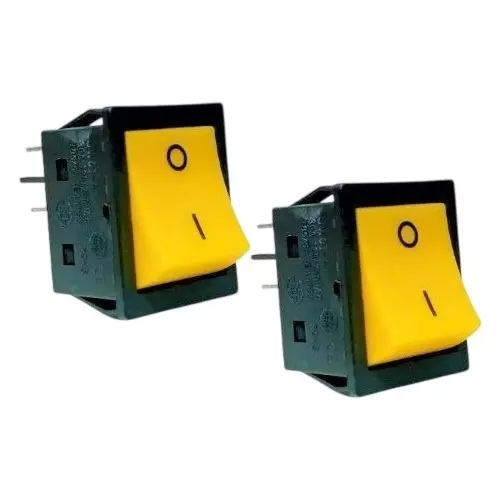 SHIV ALASKA 4-Pin On/Off Rocker Switch for Inverter Welding Machine (Pack of 2 Pcs)