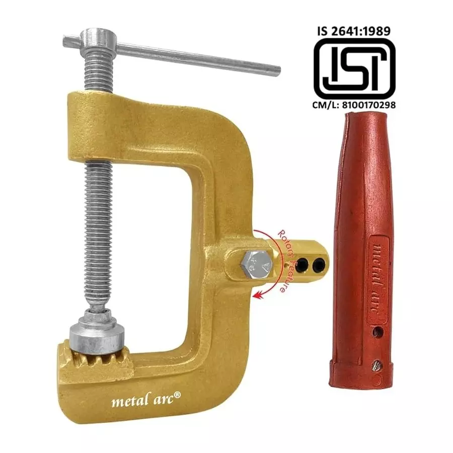 Metal Arc Heavy Duty Rotary Professional C Type Welding Clamp ISI Marked ST4 Series 1000 A, ST4B8Ri