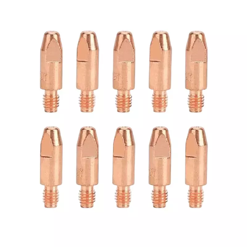 SHIV ALASKA MIG Welding Contact Tips (M6x28x0.8 mm) (Pack of 10 Pcs)