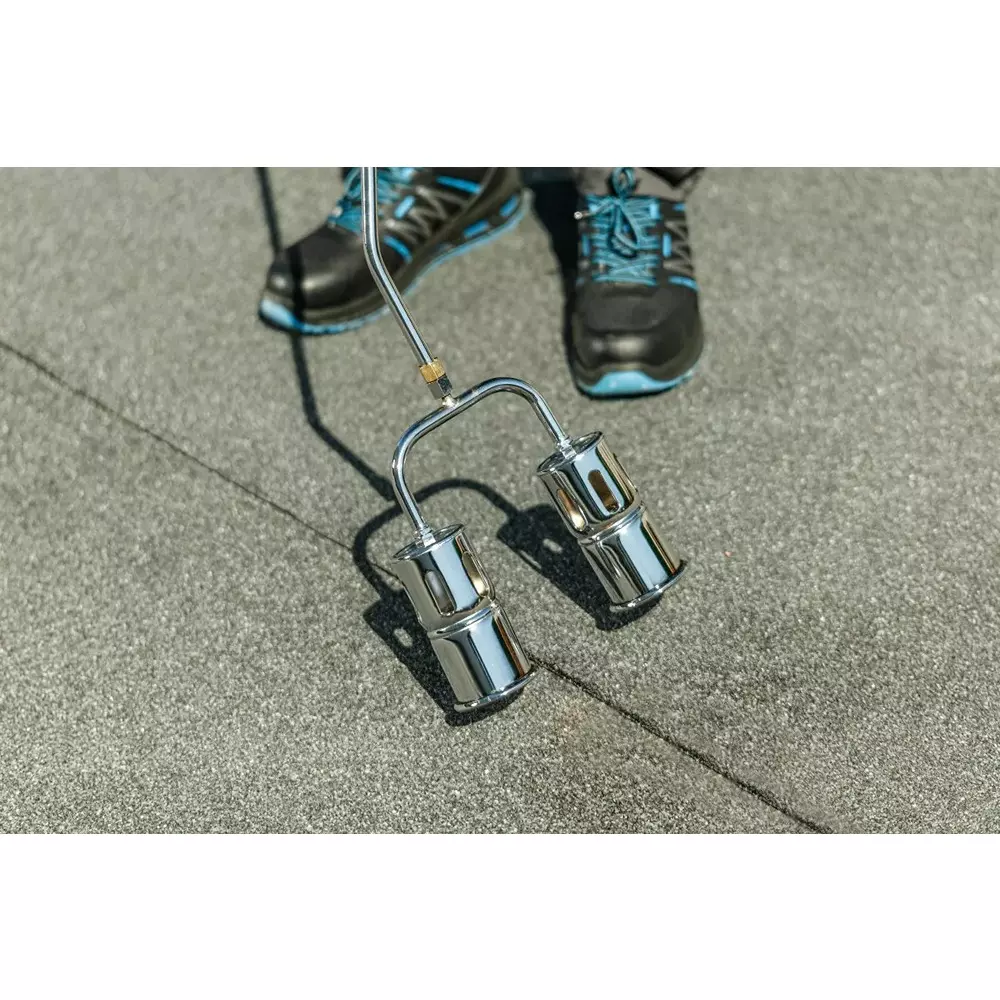 Hogert Technik Roofing Set Two Nozzle Long with 7800 g/h Gas Consumptiona and 500 cm Hose Length, HT2C513