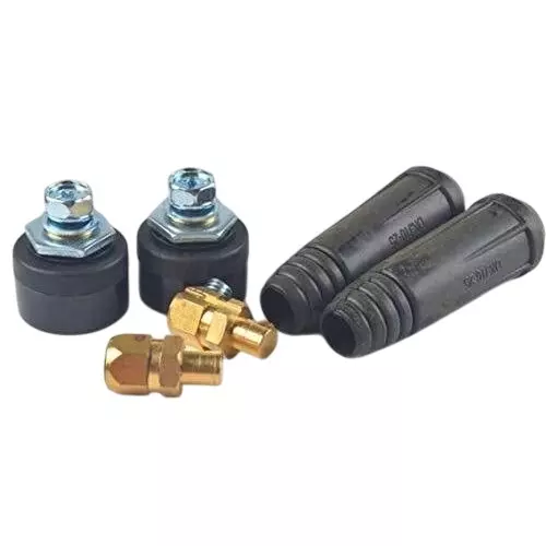 SHIV ALASKA Welding Cable Connector Set 35–50 mm Size (2 Male + 2 Female) for Inverter Welding Machine
