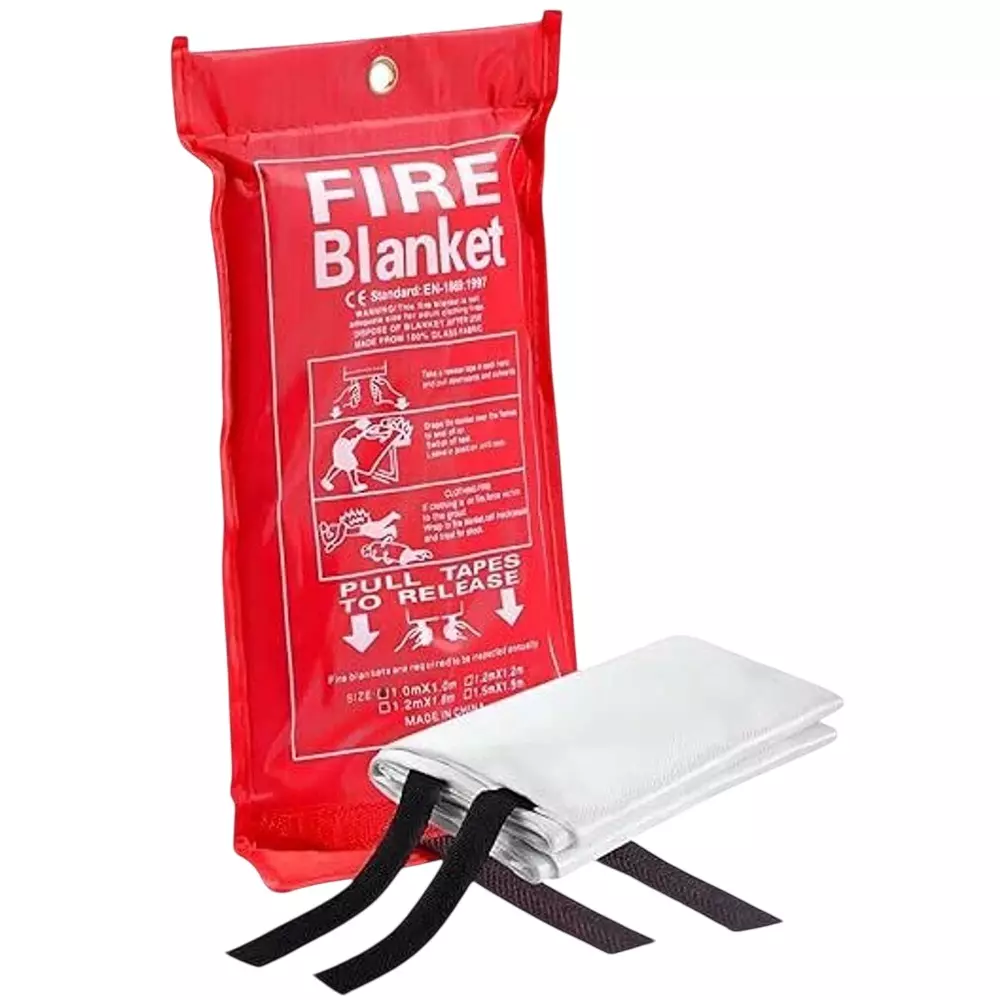 Alaska Lug Bracket Fire Blankets Emergency 500 g Wall Mount for Home & Kitchen