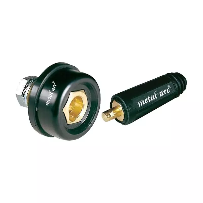 Metal Arc Machine Socket with Male Cable Connector Combo 200 A, CF201 (Pack of 2)