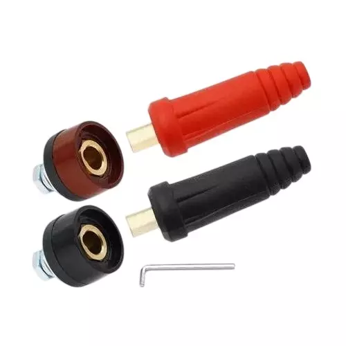 SHIV ALASKA Welding Cable Plug Socket 35–50 mm Size (1 Male + 1 Female) for Inverter Welding Machine
