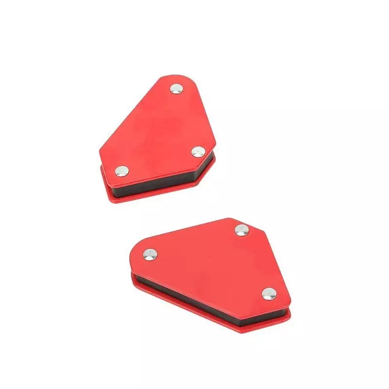 Kizer Small Square Magnetic Welding Holder Clamp 3 Inch (76.2 mm) Size Red for Industrial Use, KZ-255 (Pack of 2 Pcs)