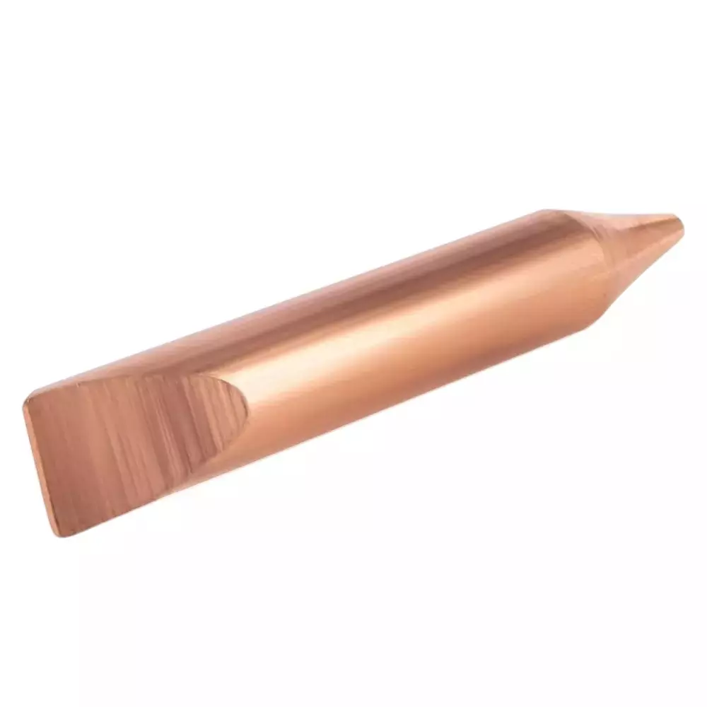 AGE TECH Single/Wave Line Welding Joint Connector Straight Copper Coating Metal Alloy for Industrial & Mechanical Maintenance, X1 (Pack of 5)