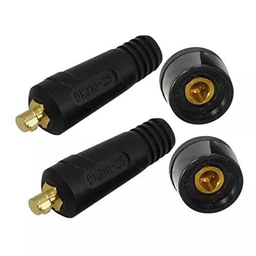 SHIV ALASKA Welding Cable Connector Small Size (10–25 mm) Male and Female for Inverter Welding Machine