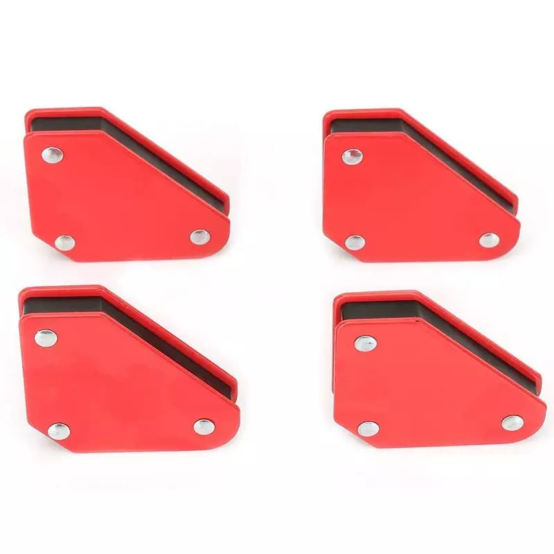 Kizer Small Square Welding Holder Clamp Red for Industrial Use, KZ-101 (Pack of 4 Pcs)