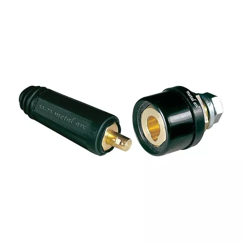 Metal Arc Machine Socket with Male Cable Connector Combo 400 A, CF401