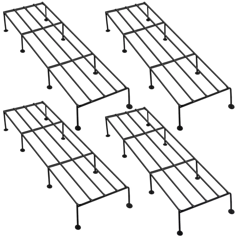 SHIV ALASKA Sleek and Contemporary Plant Container Set Metal Rectangle Shape for Outdoor (Pack of 4)