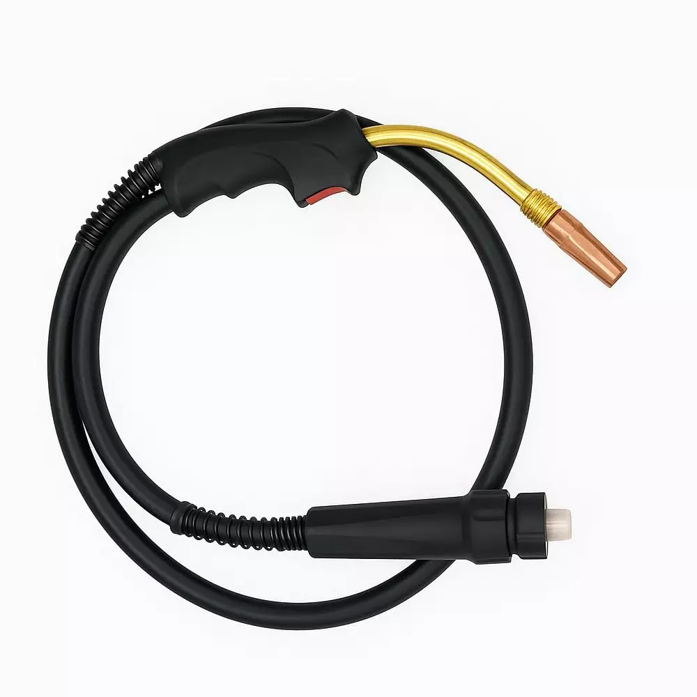 APS MIG Welding Gun Torch Copper Nozzle Efficient Air Cooled 0.6 mm to 1.2 mm Wire Size for Welding Machine, N24-ER25-3M