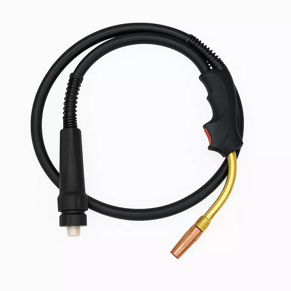 APS MIG Welding Gun Torch Copper Nozzle Efficient Air Cooled 0.6 mm to 1.2 mm Wire Size for Welding Machine, N24-ER25-3M