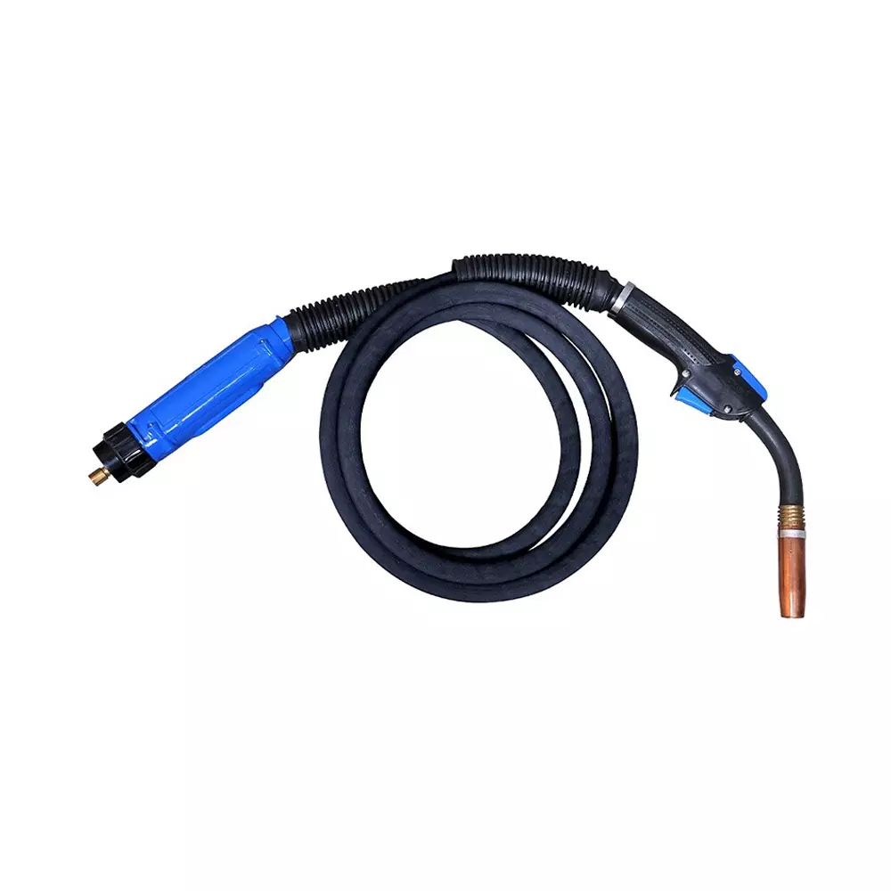 HMP Gas Cooled MIG Torch 4.5 m Length Euro Connection Argon / CO2 Gas Cooled