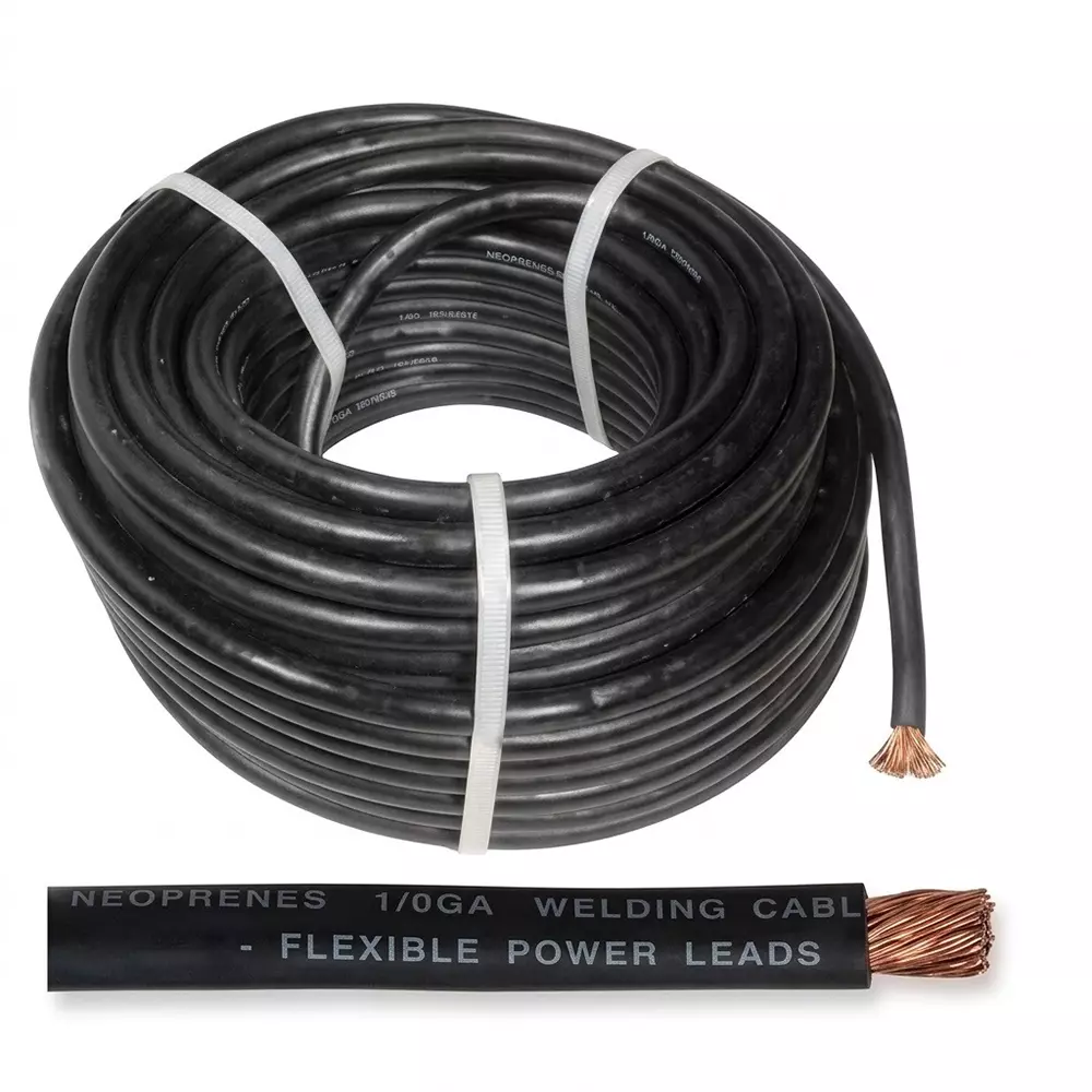 Comondo Welding Cable 25 sq mm Cable Size 10 m Cable Length Black Copper for Arc Welding, MIG, TIG, Inverter Welding Machines
