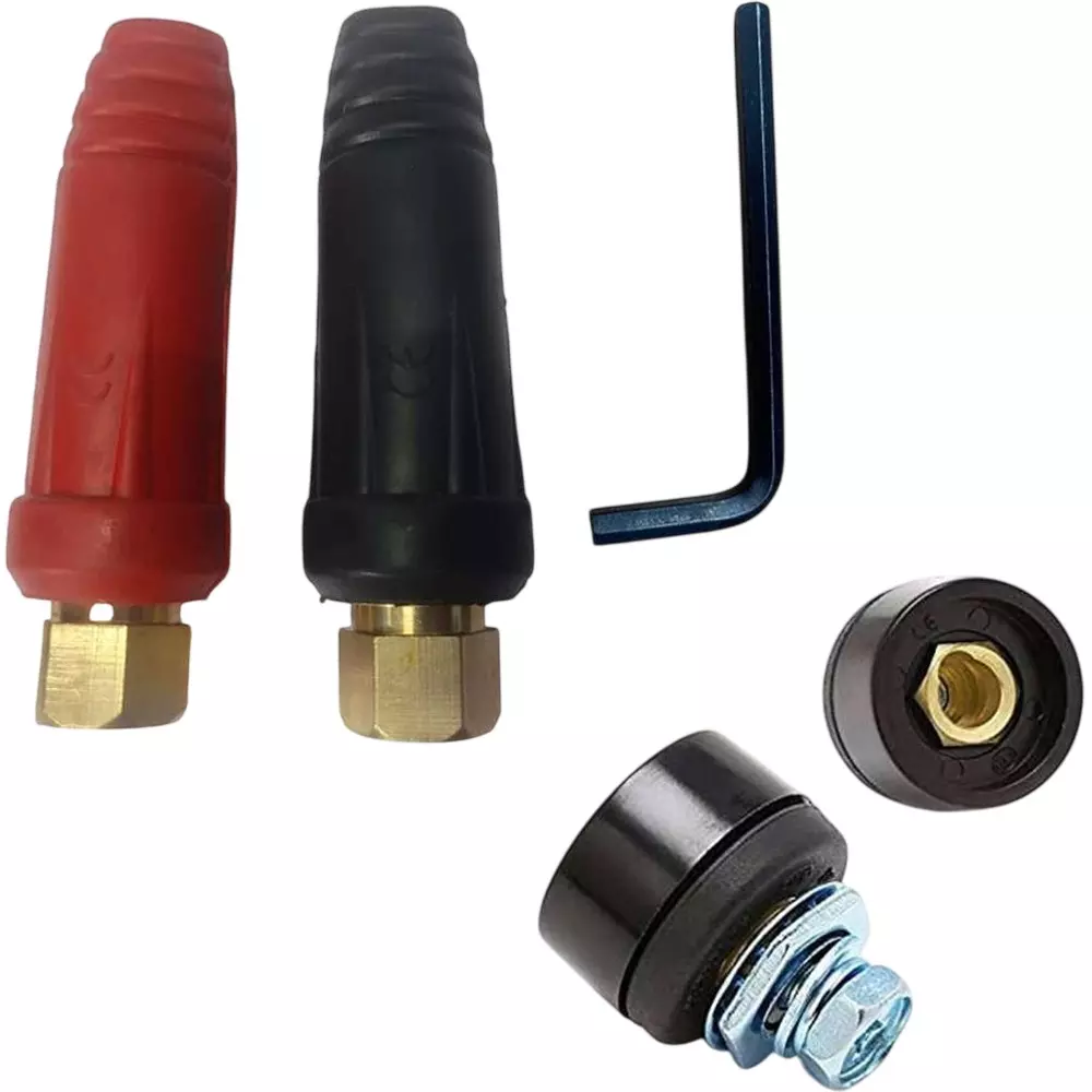 SHIV ALASKA Male & Female Welding Machine Cable Connector 35-50 mm Brass 660 Amp