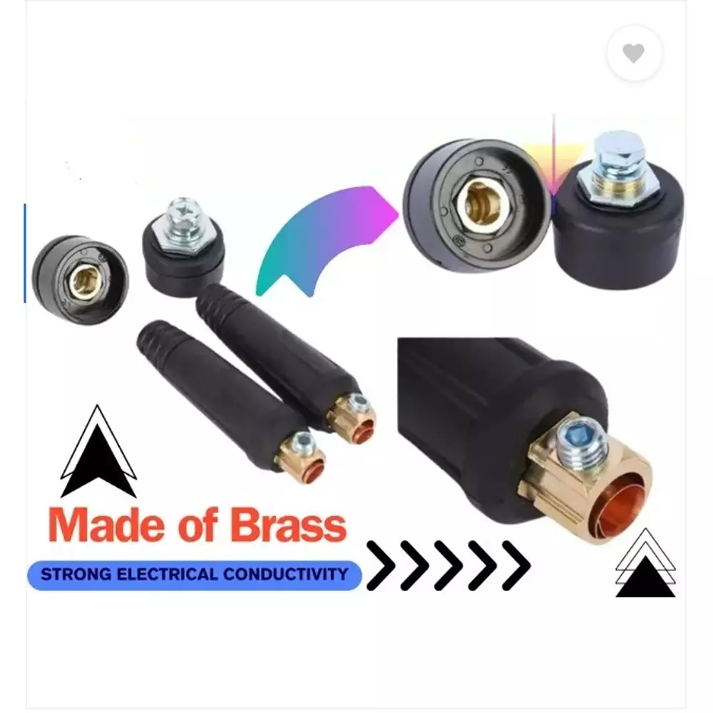 shiv-alaska-2-male-2-female-welding-machine-cable-connector-10-25-mm-brass-220-amp