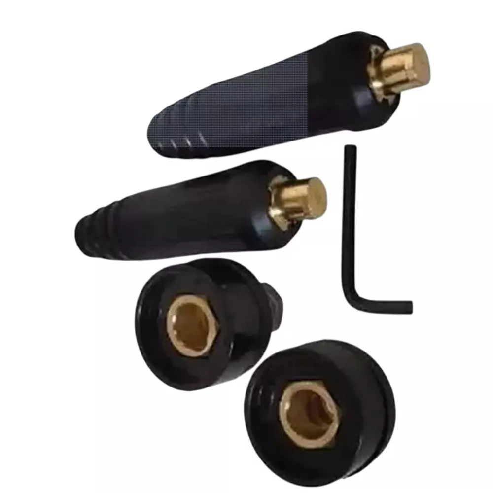 SHIV ALASKA Male & Female Welding Machine Cable Connector Set 10-25 mm Brass 450 Amp