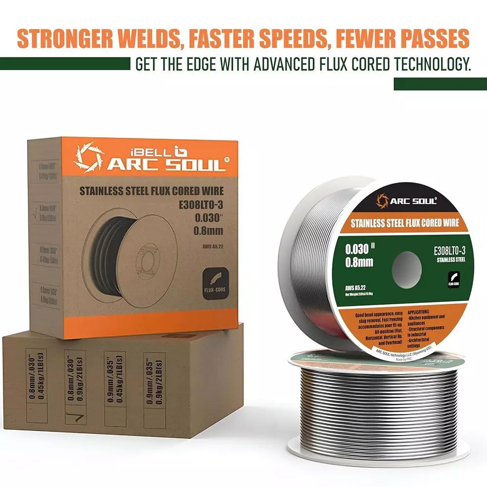 arc-soul-flux-cored-welding-wire-stainless-steel-08-mm-0030-inch-diameter-09-kg-2-lbs-spool-weight-e308lto-3