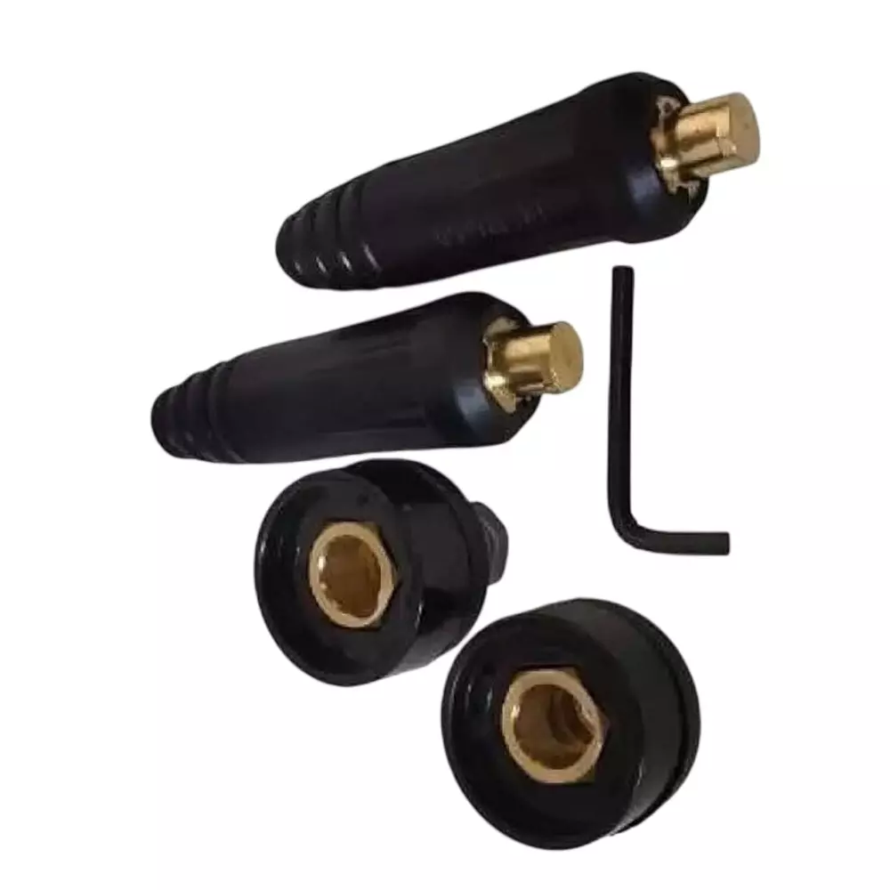 SHIV ALASKA 1 Male & 2 Female Welding Machine Cable Connector 10-25 mm Brass 220 Amp