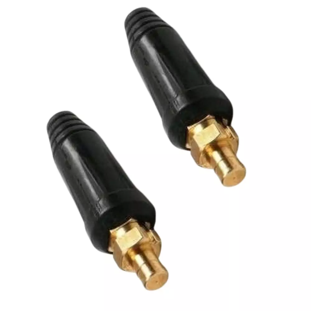 SHIV ALASKA Male Welding Machine Cable Connector 35-50 mm Brass 220 Amp (Pack of 2)